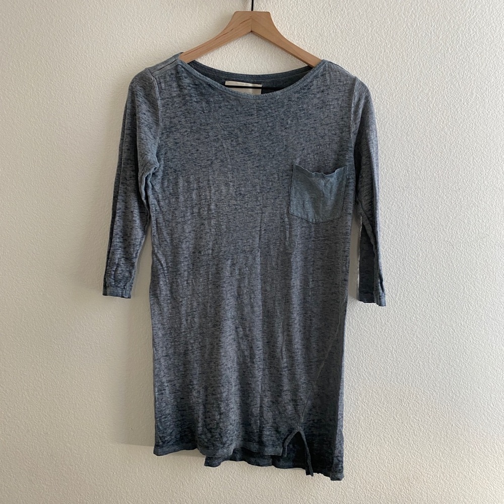 Brochu Walker 3/4 Sleeve Pocket Linen Shirt